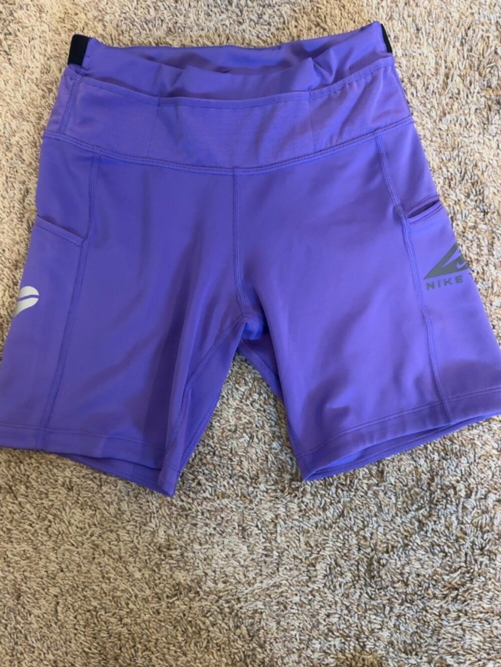 Nike Purple Athletic Shorts with Side Pockets